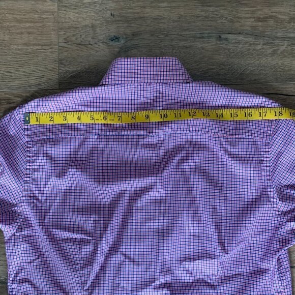 Eton Contemporary Check Button Down Dress Shirt - Picture 11 of 14